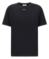 Off-white Off Stamp Rib Basic Tee Black White In Black