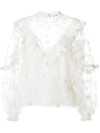 CHLOÉ VICTORIAN RUFFLE BLOUSE,17AHT4017A40112189031