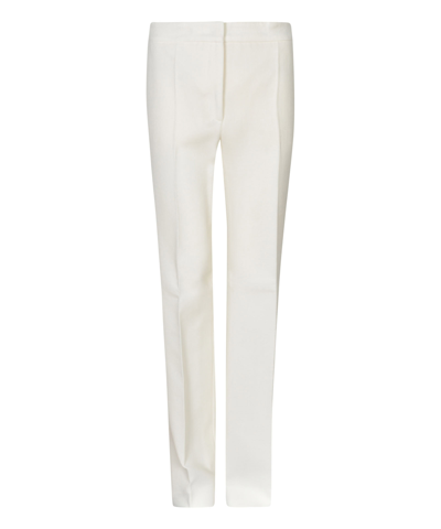 Moschino Concealed Fitted Trousers In White