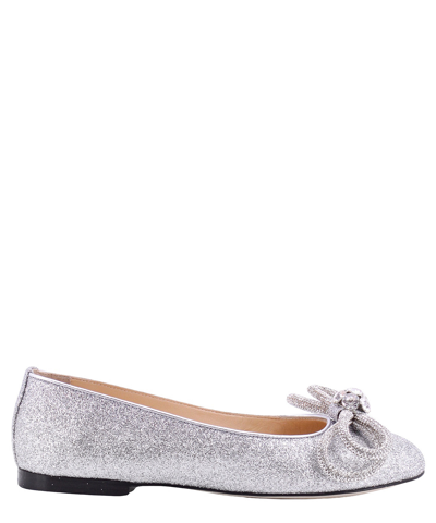 Mach &amp; Mach Ballerinas In Silver