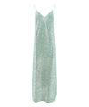 The Nina Studio Woman Midi Dress Light Green Size M Polyester In Green