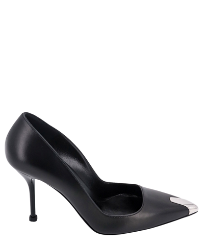 Alexander Mcqueen Leather Pumps In Black