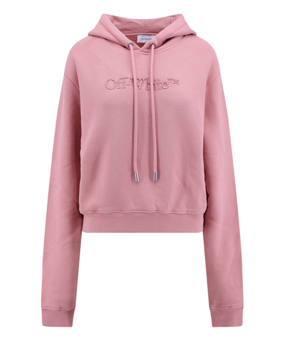 Off-white Hoodie In Pink