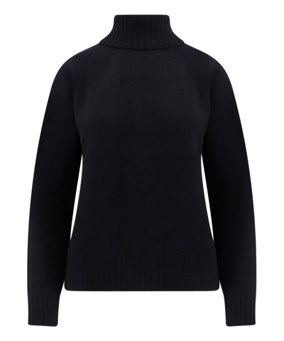 Drumohr Roll-neck Sweater In Black