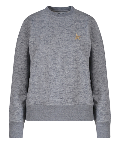 Golden Goose Grey Cotton Athena Star Sweatshirt