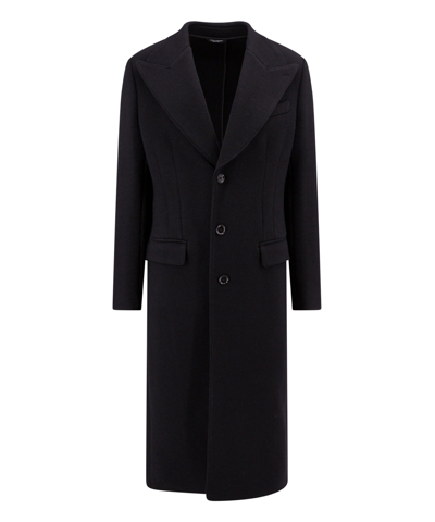 Dolce & Gabbana Coat In Black