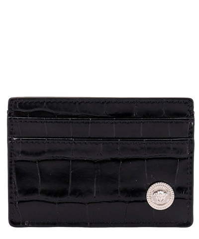 Versace Card Holder In Black