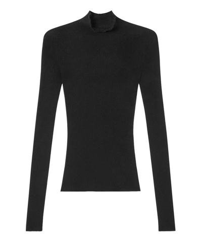 Versace Roll-neck Sweater In Black