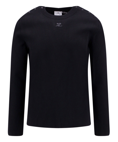 Courrèges Sweater In Black