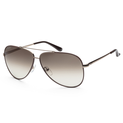 Ferragamo Unisex Sf131s 211 60mm Sunglasses In Brown