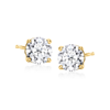 Ross-simons Lab-grown Diamond Stud Earrings In 14kt Yellow Gold In White