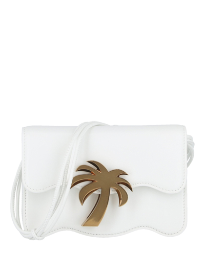 Palm Angels Palm Beach Shoulder Bag In White