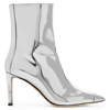 Giuseppe Zanotti Mirea 85mm Leather Boots In Silver
