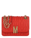 MOSCHINO QUILTED M-LOGO SHOULDER BAG