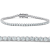 Pompeii3 10ct Pear Shape Diamond Tennis Bracelet Wide 21.9g 14k White Gold Lab Grown In Multi