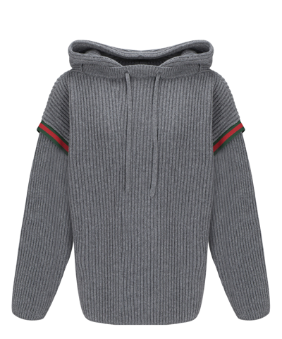 Gucci Cashmere And Wool Sweater In Gray