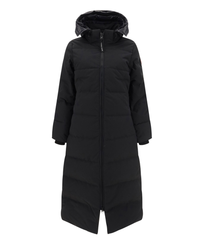 Canada Goose Long-length Padded Jacket In Black
