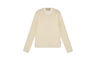 Pre-owned Gucci Silk Mohair Sweater Ivory