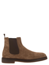 Brunello Cucinelli Chelsea Boot In Sued In Brown