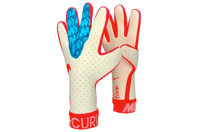 Pre-owned Nike Mercurial Touch Elite Goalkeeper Gloves White/aqua Blue