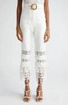 ZIMMERMANN HIGH TIDE NAUTICAL CROP LINEN PANTS