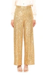 Alexia Admor Illy Wide Leg Sequin Pants In Gold