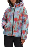 Noize Astrella Water Resistant Hooded Ski Puffer Jacket In Multi