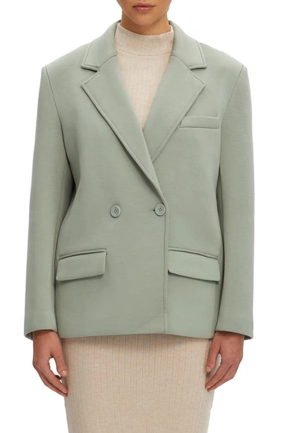Noize Braunwyn Notch Collar Blazer In Jade