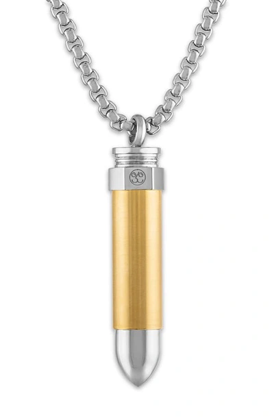 Esquire Two-tone Pendant Necklace In Two Tone