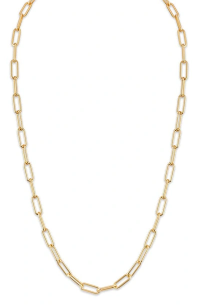 Esquire Paper Clip Chain Necklace In Gold