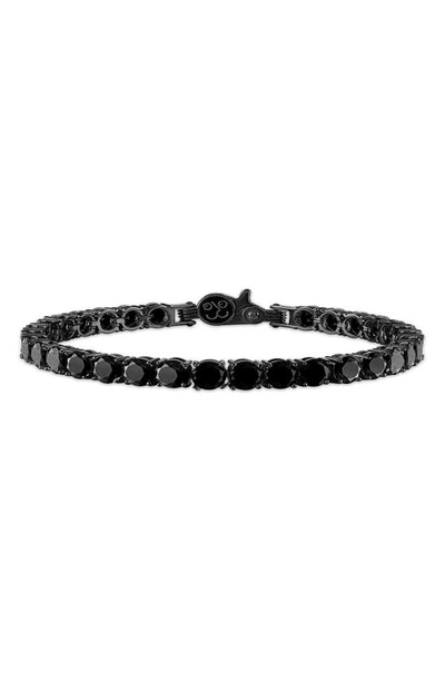 ESQUIRE ESQUIRE BLACK SPINEL TENNIS BRACELET