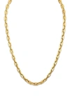 Esquire Stainless Steel Mariner Chain Necklace In Gold
