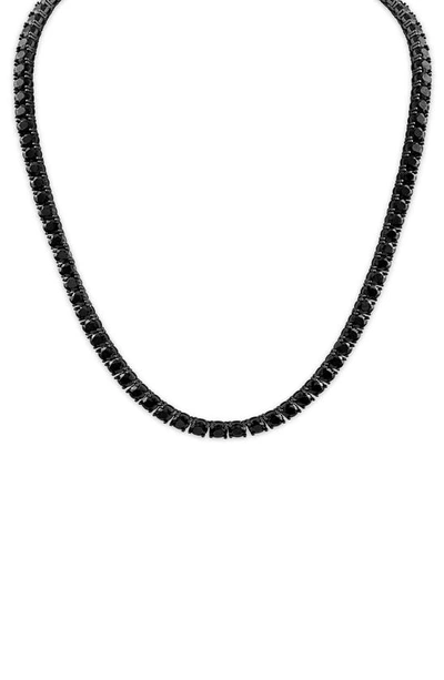 Esquire Black Spinel Tennis Necklace