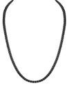 Esquire Black Spinel Tennis Necklace In Black