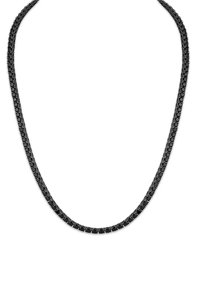 Esquire Black Spinel Tennis Necklace