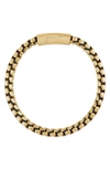 Esquire Chain & Cord Bracelet In Gold