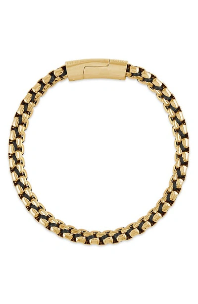 Esquire Chain & Cord Bracelet In Gold