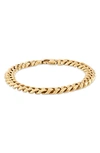 Esquire Diamond Cut Curb Link Bracelet In Gold