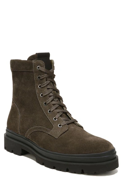 Vince Raider Water Repellent Combat Boot In Dark Olive