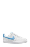 Nike Court Vision Low Sneaker In White/ University Blue