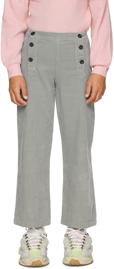 Morley Kids Gray Tozeur Trousers In Bentley