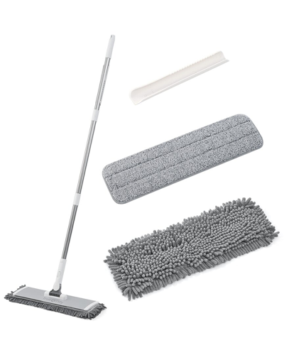 True & Tidy Heavy-duty Wet And Dry Sweeper Mop In Grey