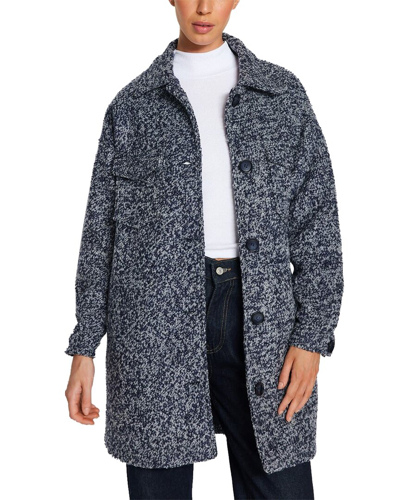 Trendyol Wool-blend Coat In Blue