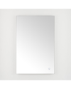 Safavieh Jed Led Mirror With Dimmable Touch Switch In Silver