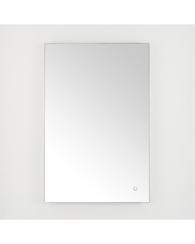 Safavieh Jed Led Mirror With Dimmable Touch Switch In Silver