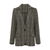 Isabel Marant Étoile Charlyne Herringbone Wool Jacket In Beige