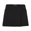 Valentino Minifalda Wrap Miniskirt In Nero