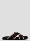 Christian Louboutin Hot Cross Bizz Slide Sandal In Black