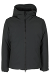 Save The Duck Obione Padded Short Jacket In Green Black