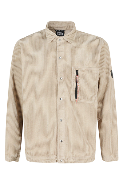 Aries Corduroy Overshirt In Neutrals